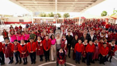 Alcaldesa Carmen Lilia Canturosas entrega obras de infraestructura educativa en beneficio de más de 1,600 estudiantes