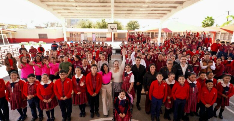 Alcaldesa Carmen Lilia Canturosas entrega obras de infraestructura educativa en beneficio de más de 1,600 estudiantes