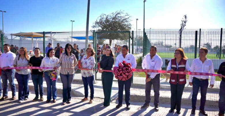 Entrega alcaldesa Carmen Lilia Canturosas obras de rehabilitación de espacios públicos al poniente de la ciudad