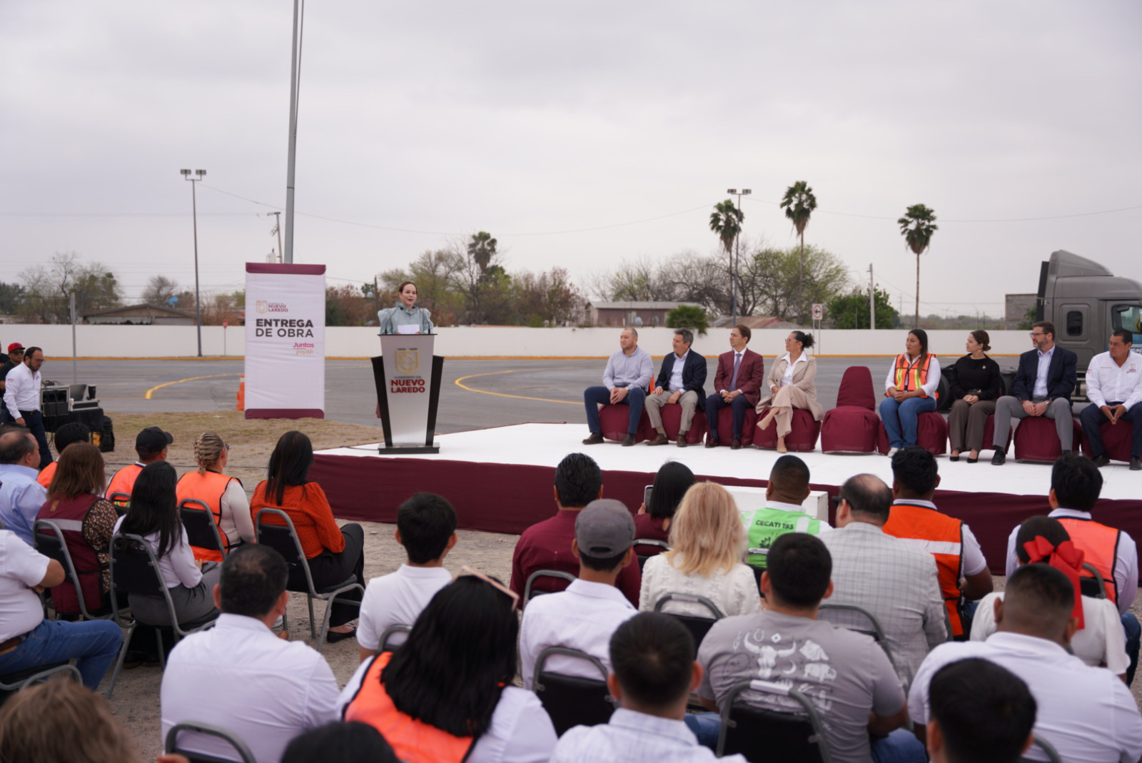 Fortalece alcaldesa Carmen Lilia Canturosas competitividad de Nuevo Laredo con entrega de obra en el CECATI 193