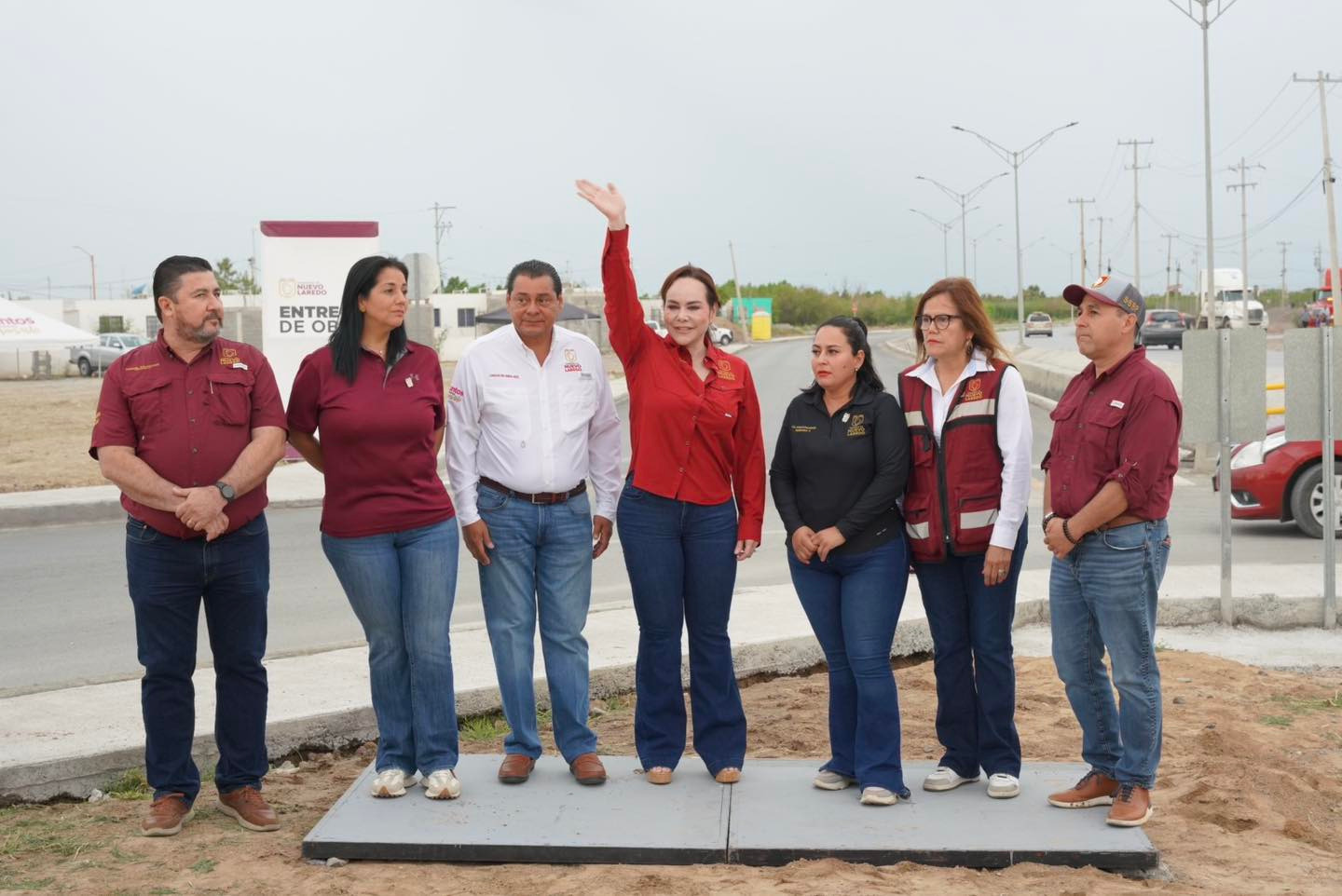 Transforma Gobierno de Nuevo Laredo acceso a Los Olivos II con pavimentación de bulevar Rea