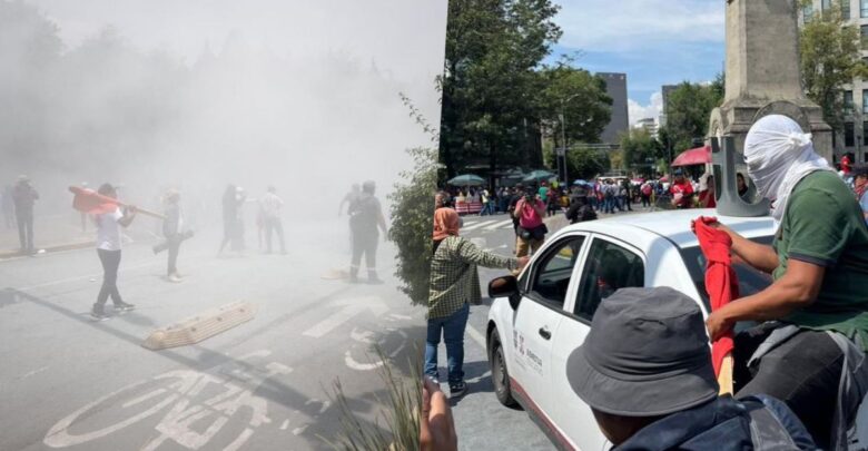 Gobierno reitera llamado al diálogo y condena actos violentos durante protesta de la CNTE Gobierno reitera llamado al diálogo y condena actos violentos durante protesta de la CNTE