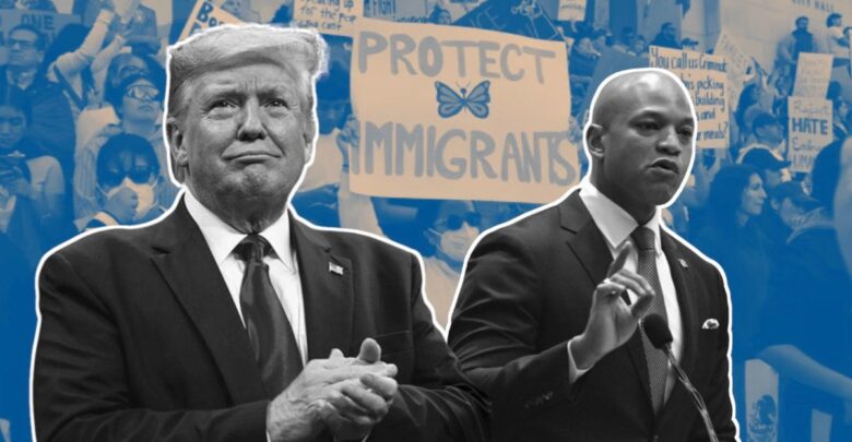Desafía Trump a gobernador de Maryland: planea enviar tropas a Baltimore Desafía Trump a gobernador de Maryland: planea enviar tropas a Baltimore