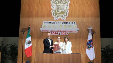 “Juntos lo hacemos posible”: presenta Carmen Lilia Canturosas primer informe de resultados del segundo periodo