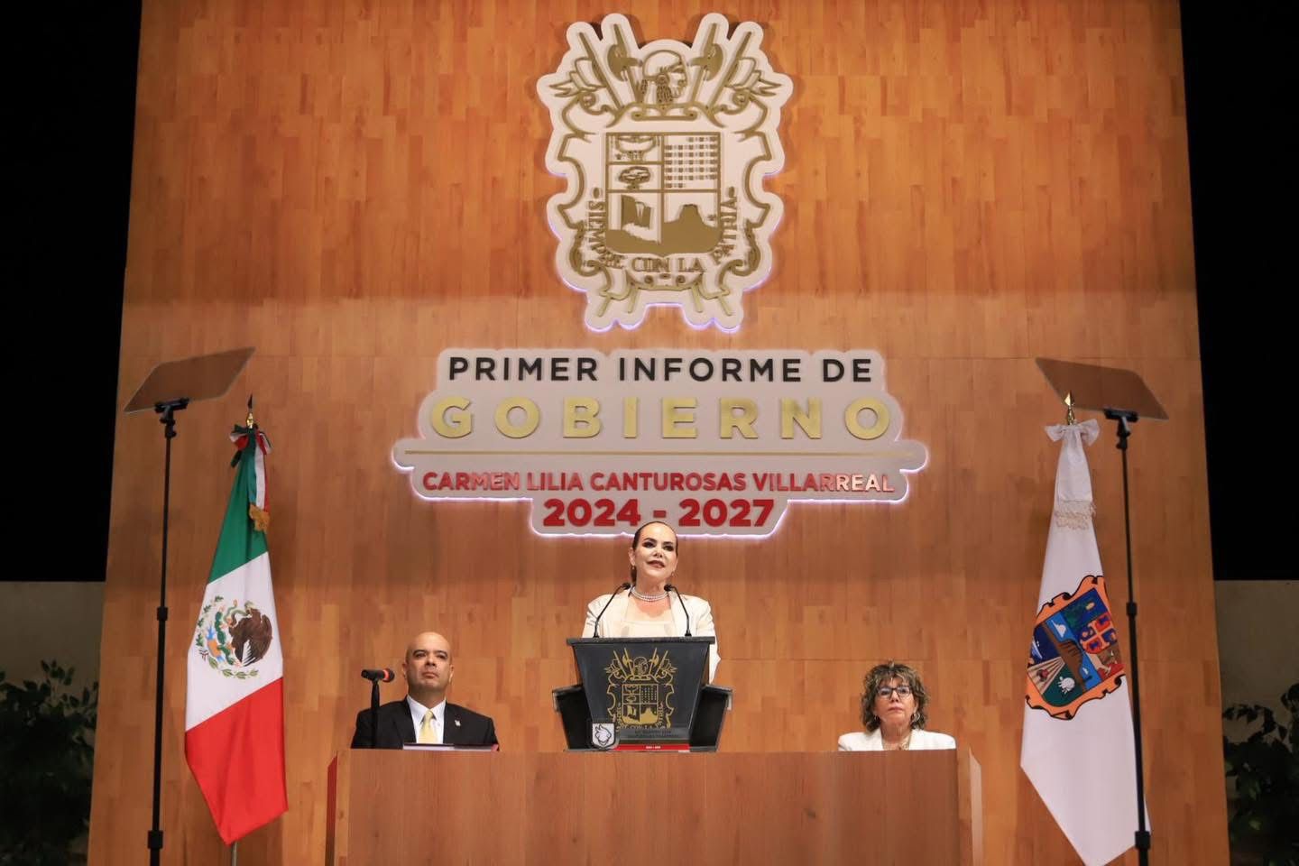 “Juntos lo hacemos posible”: presenta Carmen Lilia Canturosas primer informe de resultados del segundo periodo