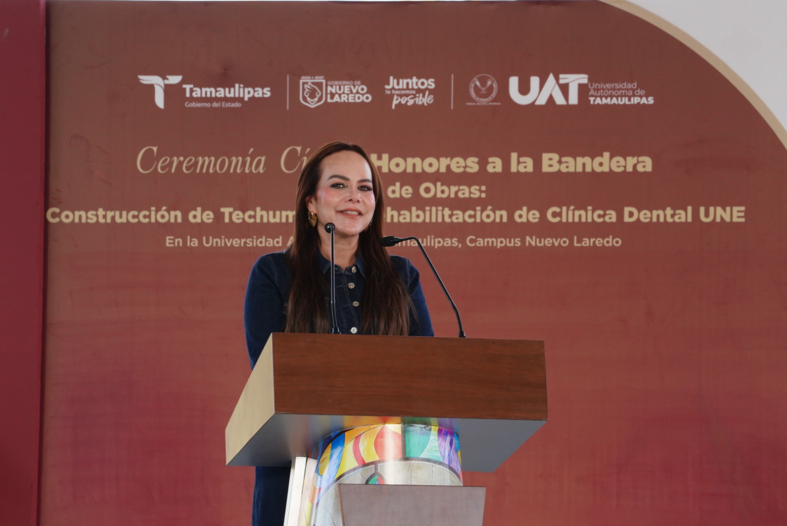 Carmen Lilia Canturosas y rector de la UAT fortalecen infraestructura educativa para beneficio de más de mil 500 estudiantes