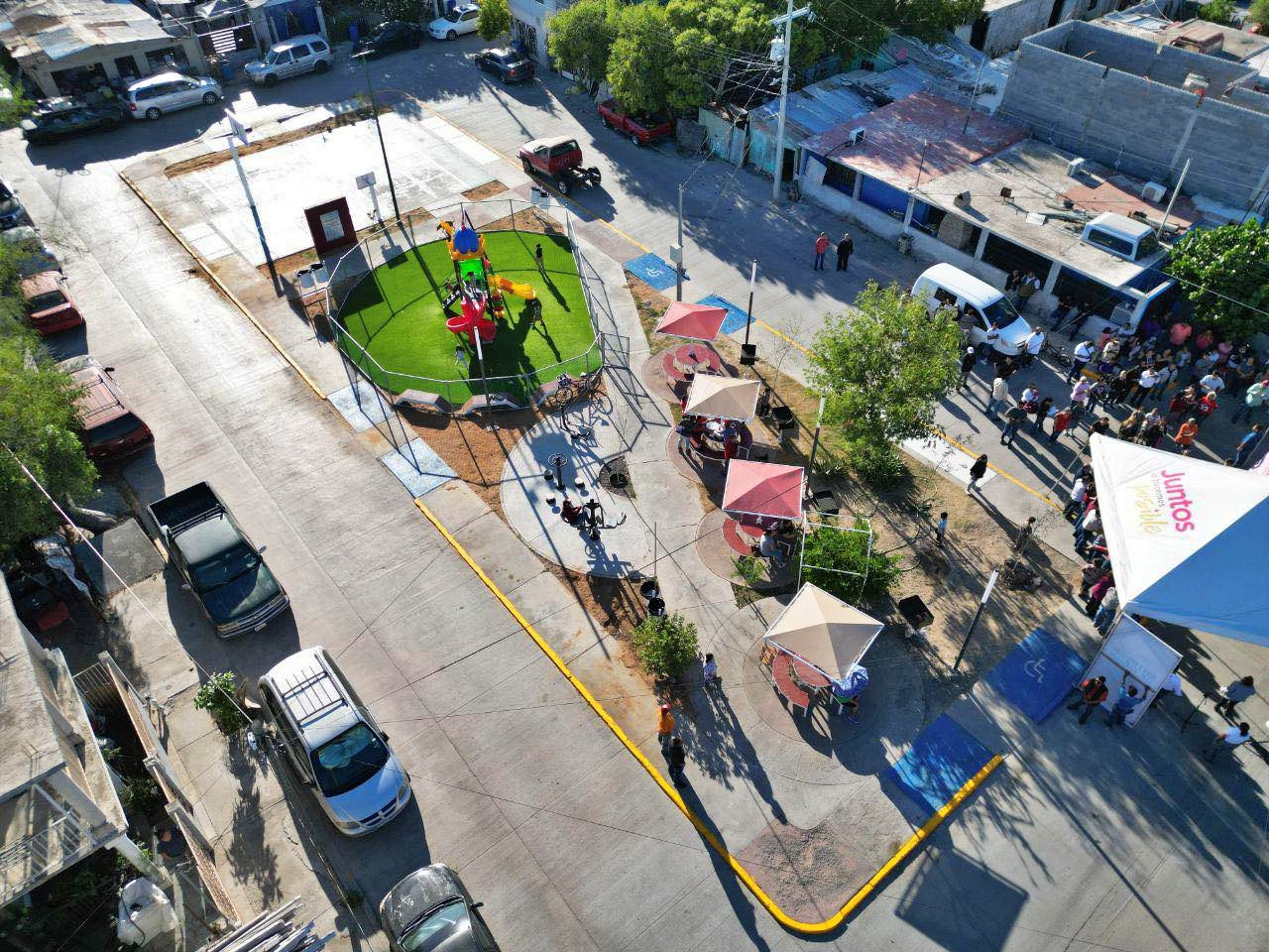 Carmen Lilia Canturosas rescata y renueva espacios públicos en la colonia Nueva Era