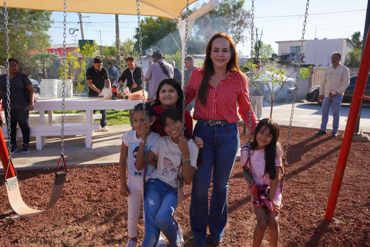 Carmen Lilia Canturosas rescata y renueva espacios públicos en la colonia Nueva Era