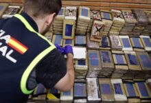 España desmantela red del CJNG en Europa: 20 detenidos y toneladas de droga incautadas