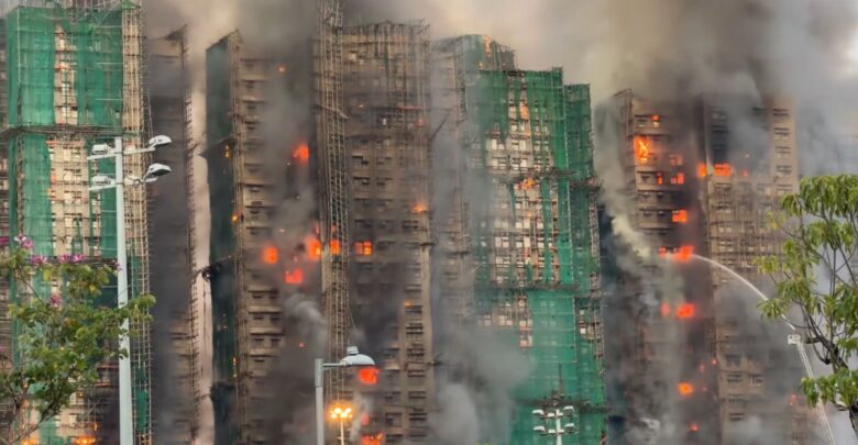 Incendio en complejo de Hong Kong suma 128 muertos