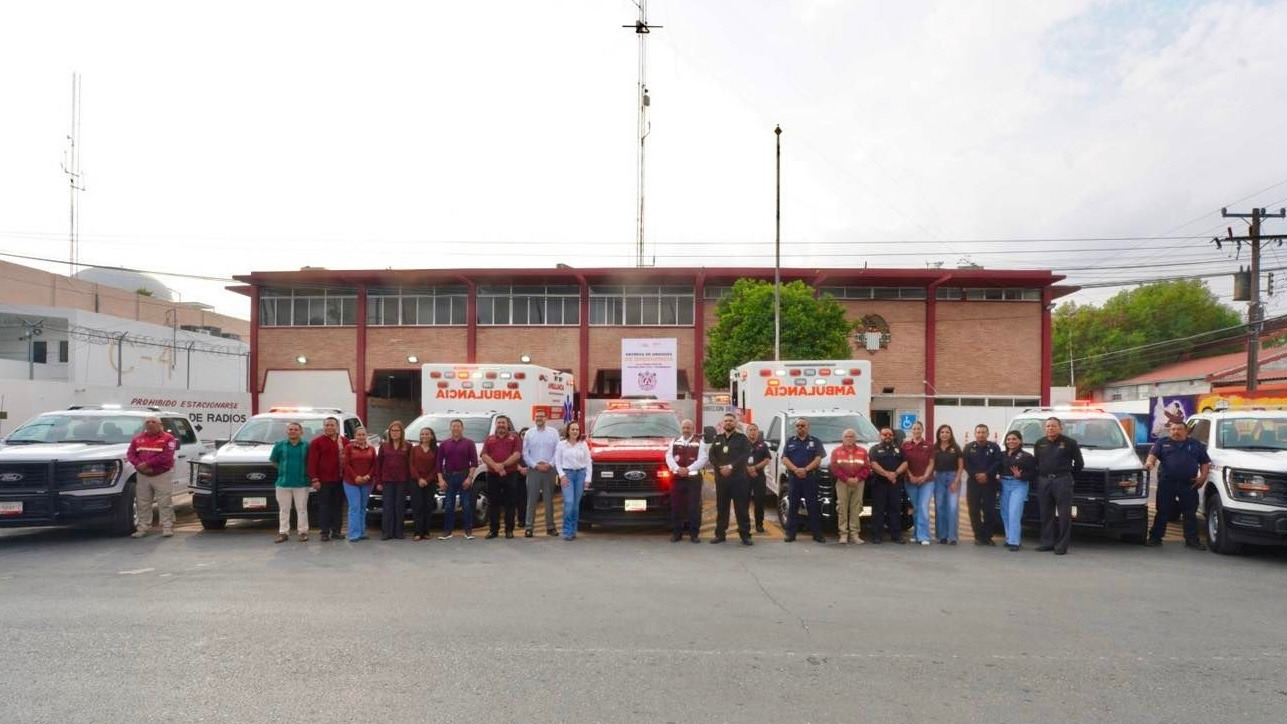 Nuevo Laredo refuerza su sistema de emergencias con nuevas ambulancias y unidades para Protección Civil y Bomberos