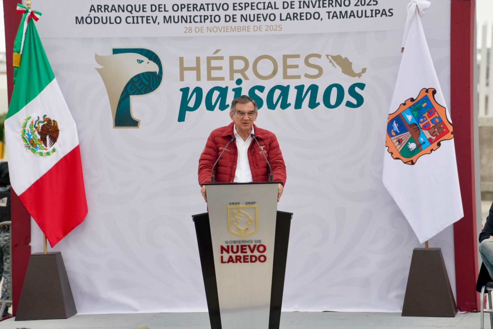 Nuevo Laredo reafirma su liderazgo nacional: Gobernador y Alcaldesa arrancan el Operativo Héroes Paisanos