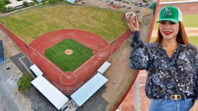 Carmen Lilia Canturosas impulsa infraestructura deportiva de alto nivel con la rehabilitación de un campo de beisbol universitario Carmen Lilia Canturosas lidera modelo de desarrollo deportivo estatal