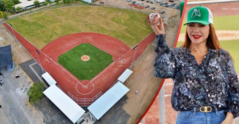 Carmen Lilia Canturosas impulsa infraestructura deportiva de alto nivel con la rehabilitación de un campo de beisbol universitario Carmen Lilia Canturosas lidera modelo de desarrollo deportivo estatal