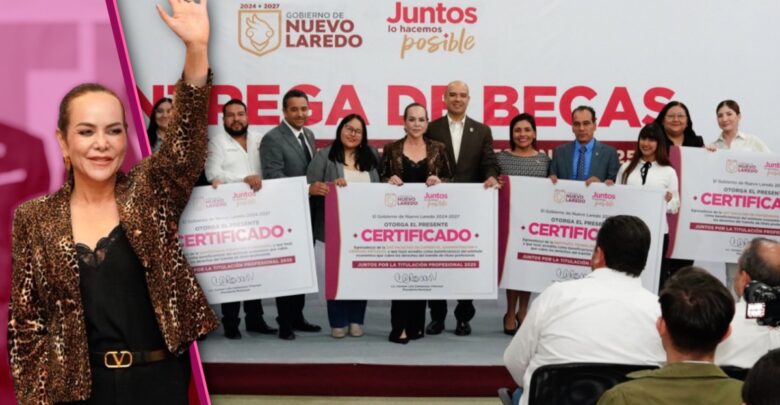 Carmen Lilia Canturosas consolida su política educativa con entrega de 300 becas de titulación