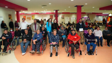 Carmen Lilia Canturosas y DIF Nuevo Laredo entregan aparatos funcionales y reciben donativo de 100 sillas de ruedas para personas con discapacidad Carmen Lilia Canturosas y DIF Nuevo Laredo entregan aparatos funcionales y reciben donativo de 100 sillas de ruedas para personas con discapacidad