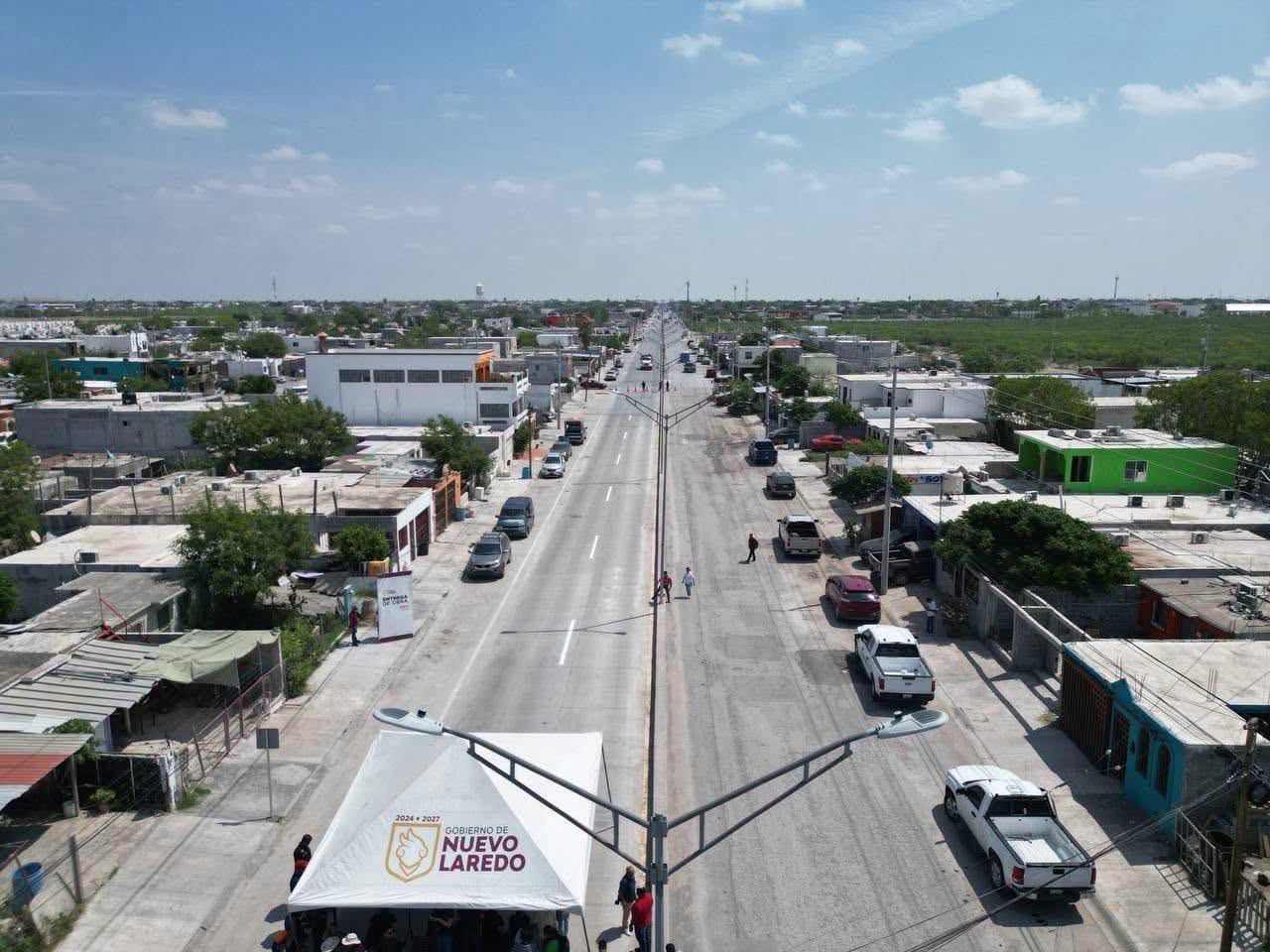 Entrega alcaldesa Carmen Lilia Canturosas calles dignas al poniente de Nuevo Laredo