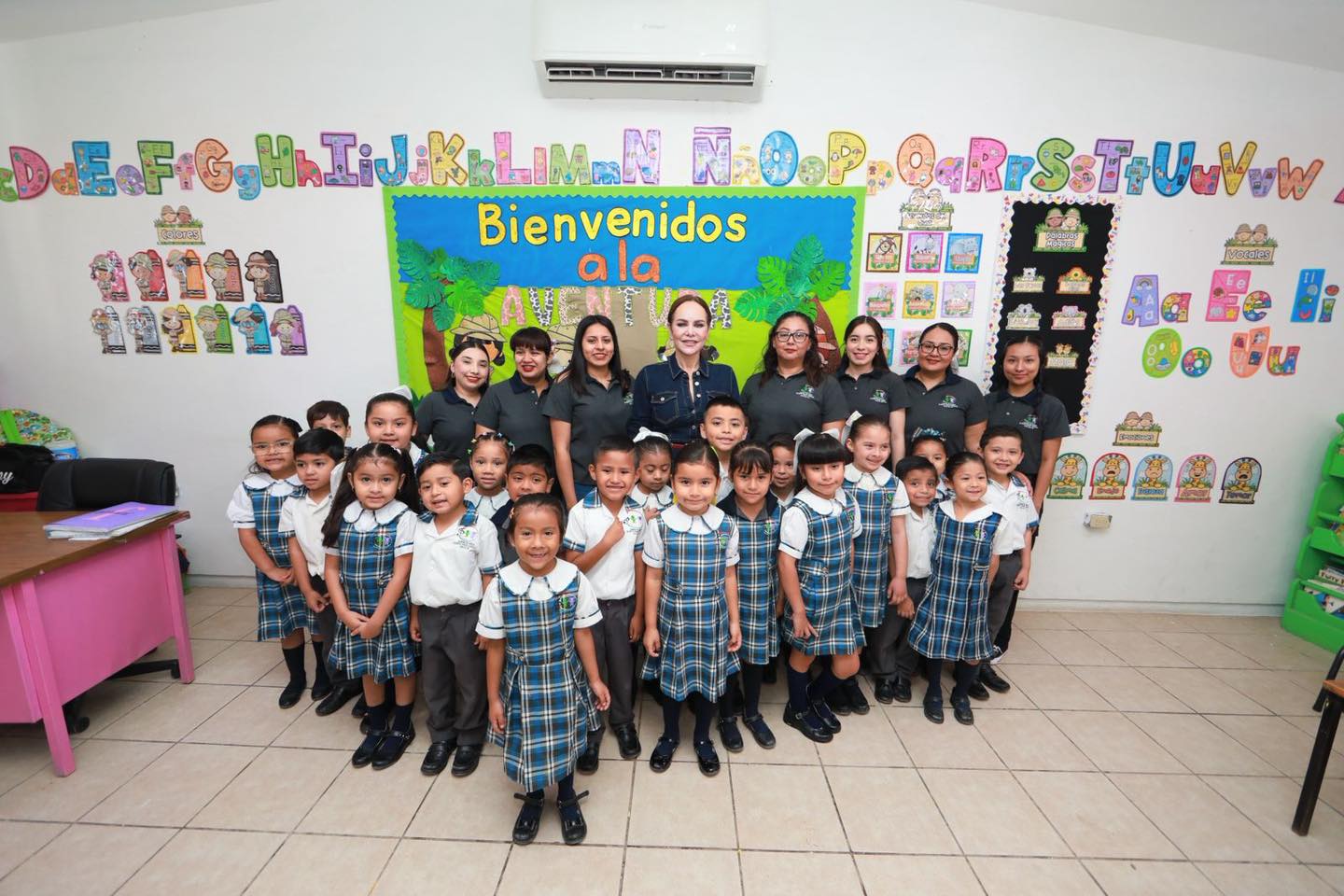 Impulsa alcaldesa Carmen Lilia Canturosas infraestructura educativa en preescolar, primaria y secundaria
