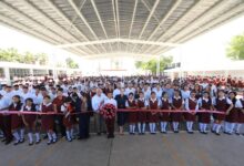 Impulsa alcaldesa Carmen Lilia Canturosas infraestructura educativa en preescolar, primaria y secundaria