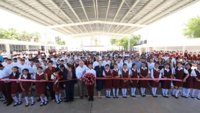 Impulsa alcaldesa Carmen Lilia Canturosas infraestructura educativa en preescolar, primaria y secundaria