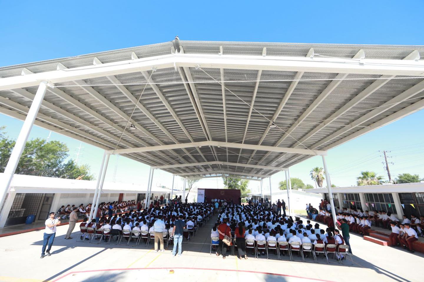 Impulsa alcaldesa Carmen Lilia Canturosas infraestructura educativa en preescolar, primaria y secundaria