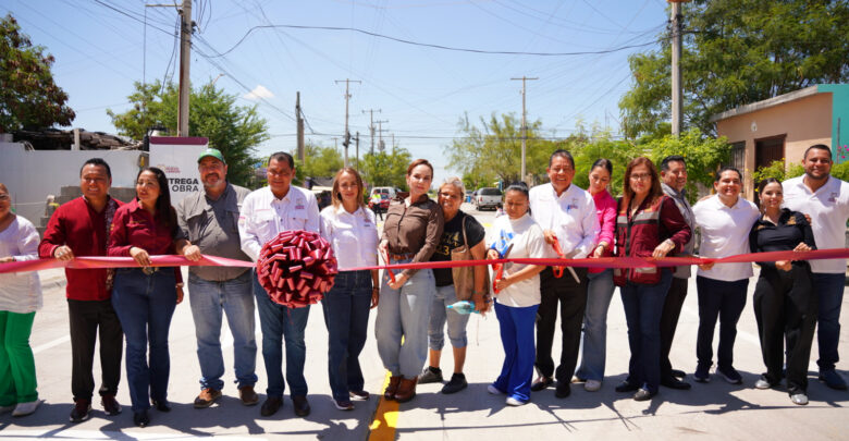 Gobierno de Carmen Lilia Canturosas beneficia a familias de Los Olivos 1 y 2 con vialidades renovadas Carmen Lilia Canturosas entrega obras viales en Los Olivos